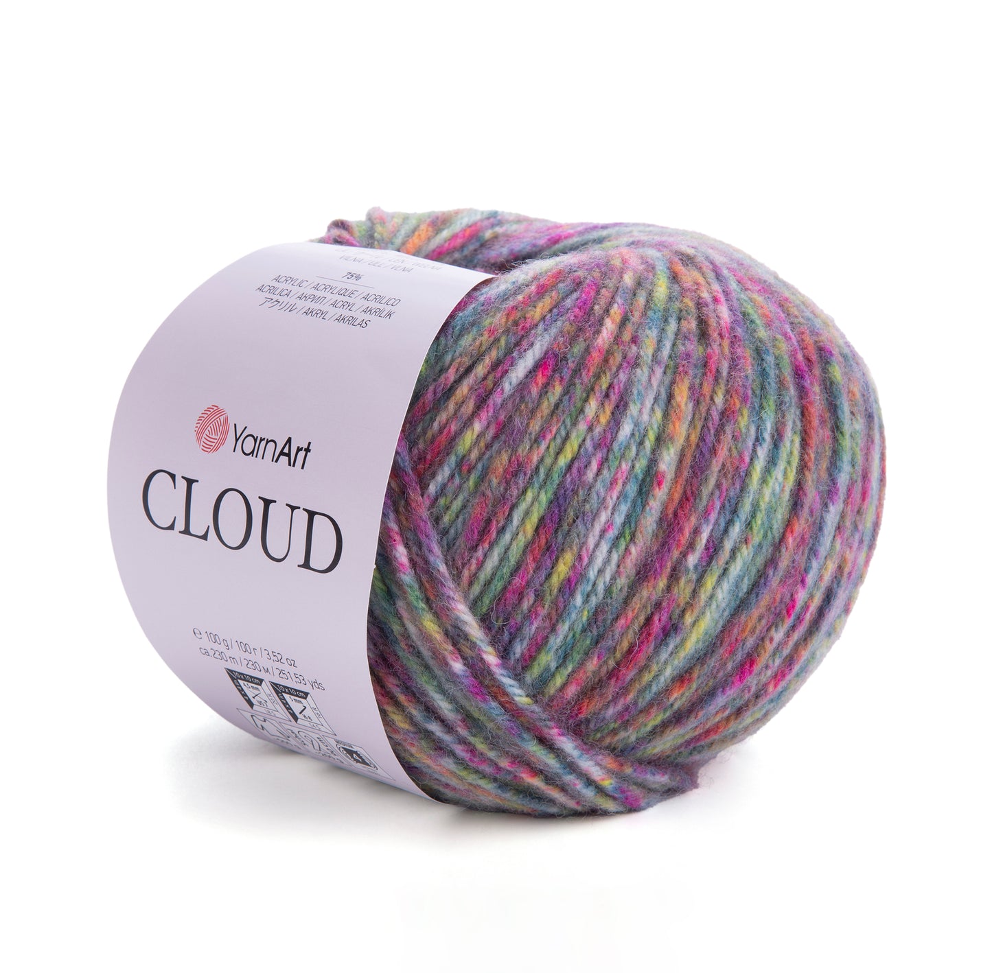 YarnArt Cloud 5 x 100g - 230m - 25% Wool - 75% Acrylic Aran Knitting Crochet Yarn