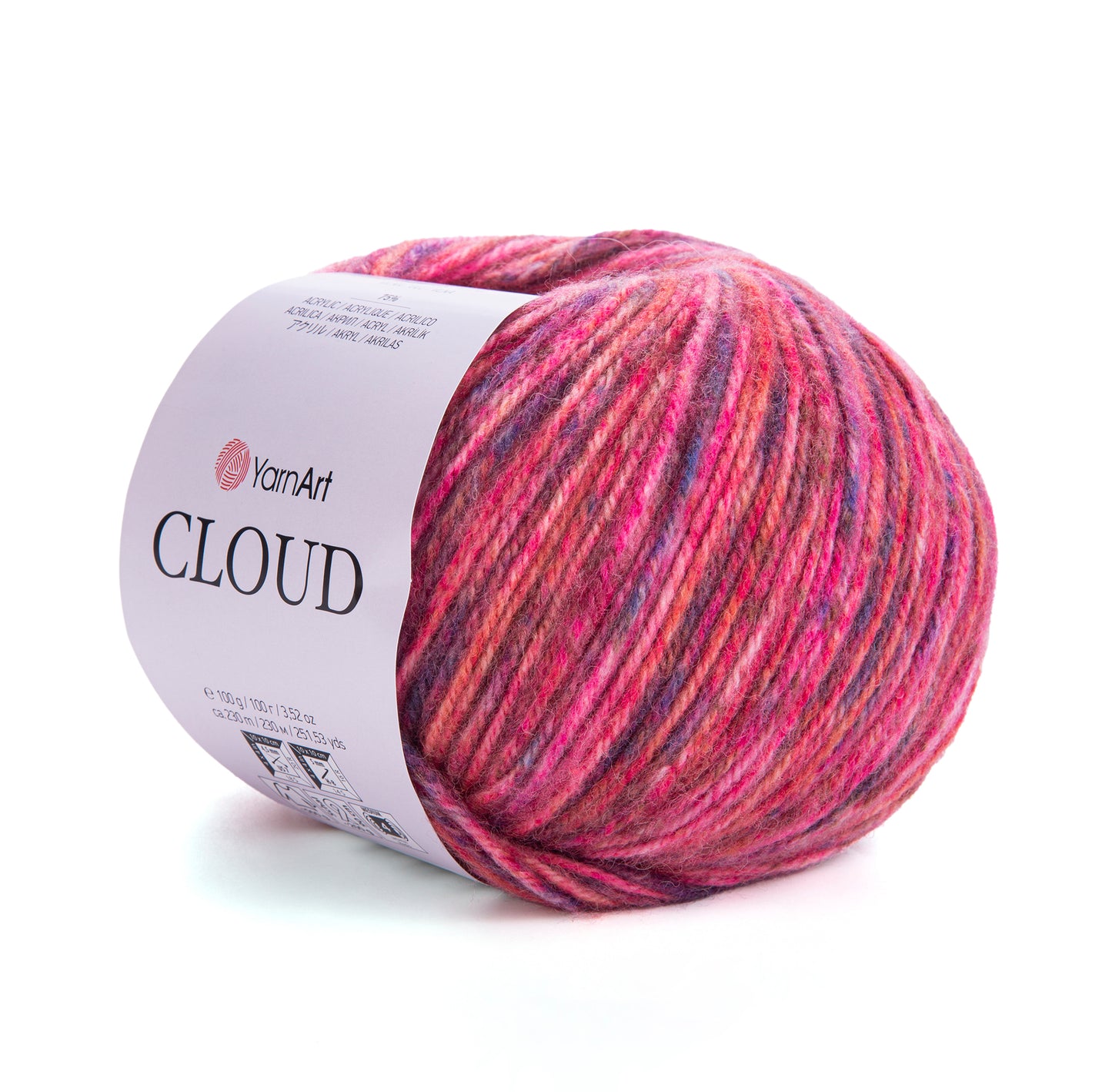 YarnArt Cloud 5 x 100g - 230m - 25% Wool - 75% Acrylic Aran Knitting Crochet Yarn