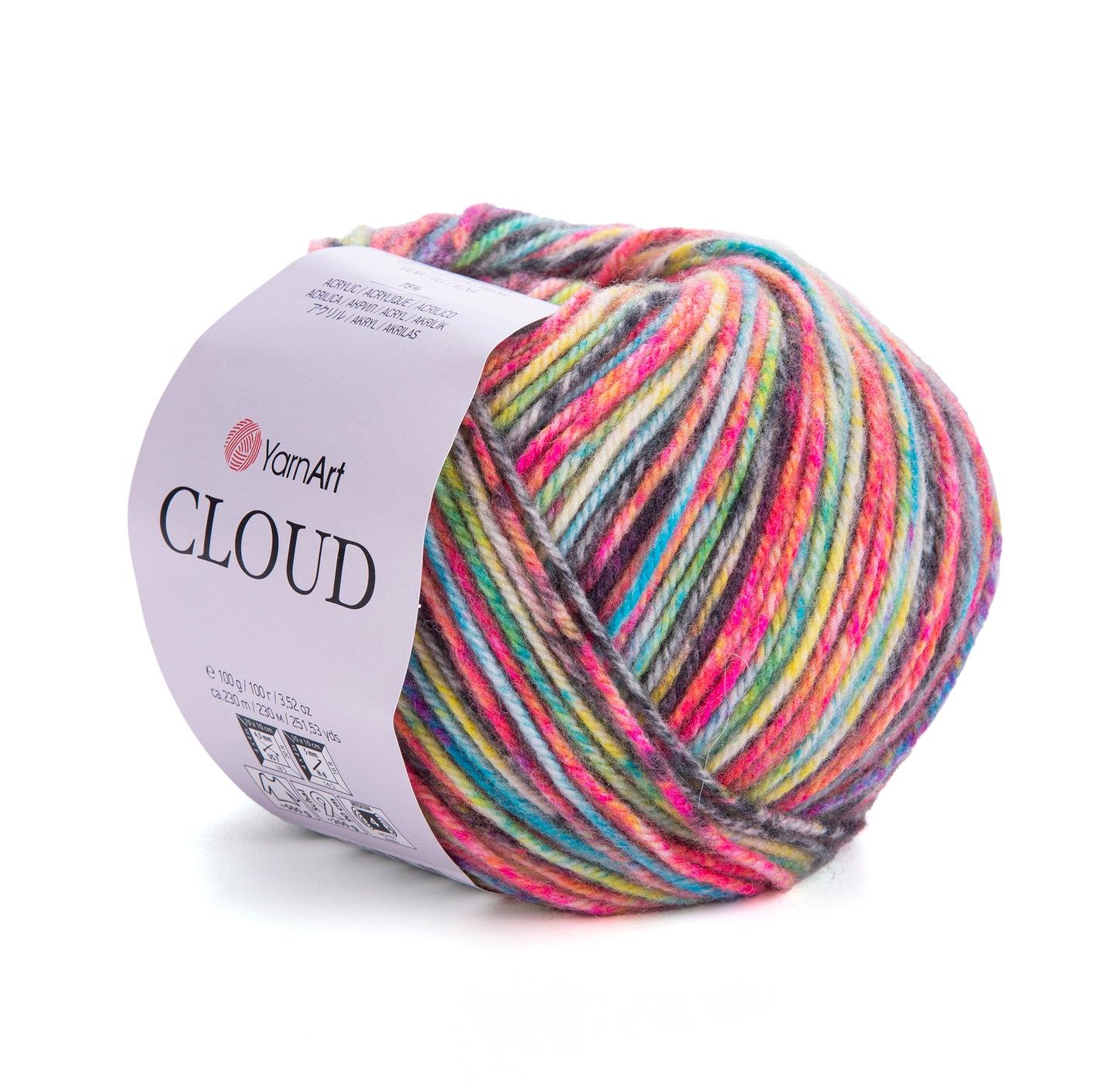 YarnArt Cloud 5 x 100g - 230m - 25% Wool - 75% Acrylic Aran Knitting Crochet Yarn