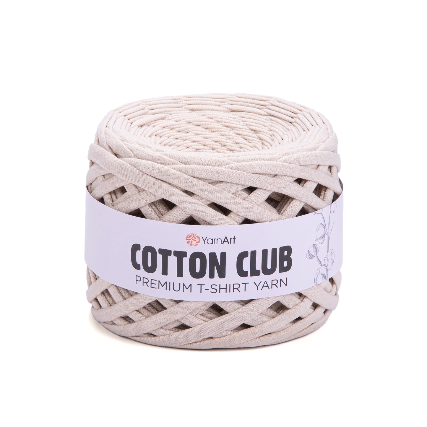 YarnArt Cotton Club Premium T-Shirt Yarn 310g - 110m - 100% Cotton Knitting Crochet