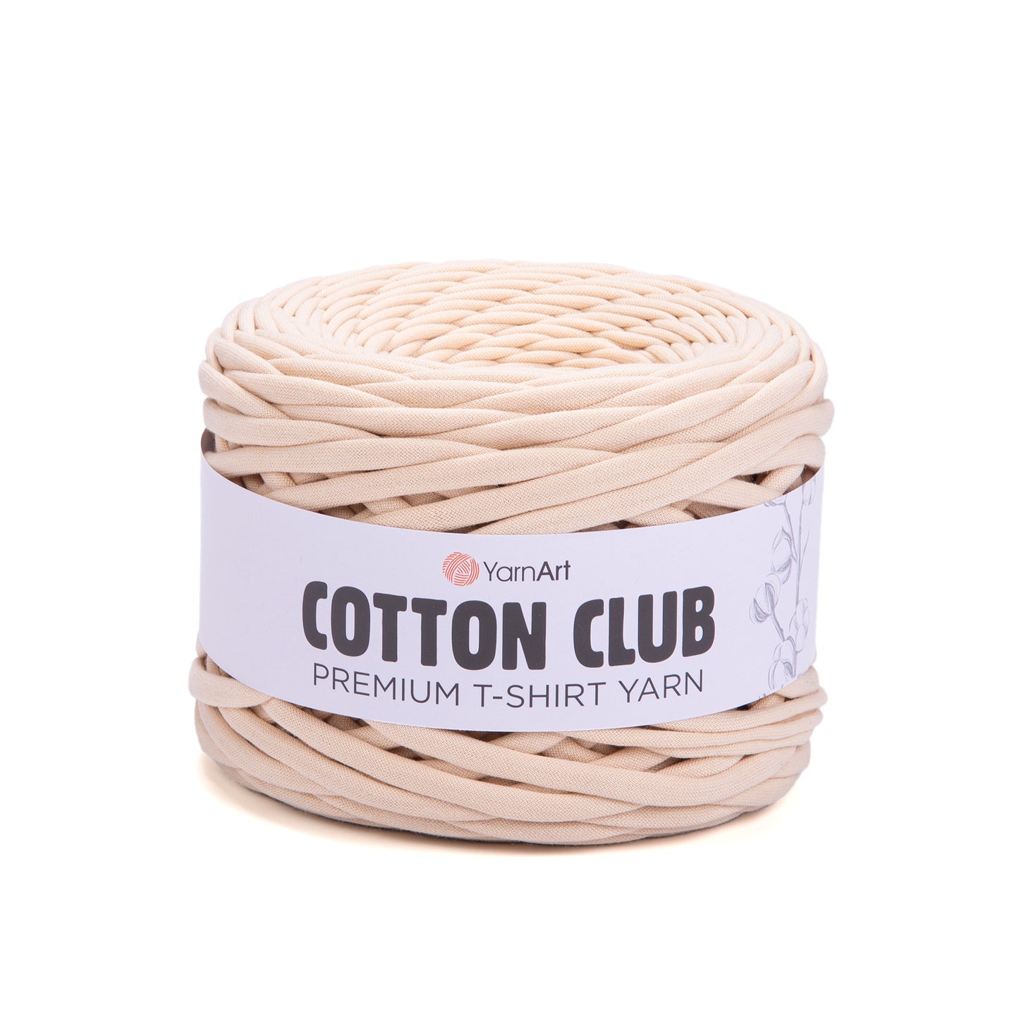 YarnArt Cotton Club Premium T-Shirt Yarn 310g - 110m - 100% Cotton Knitting Crochet