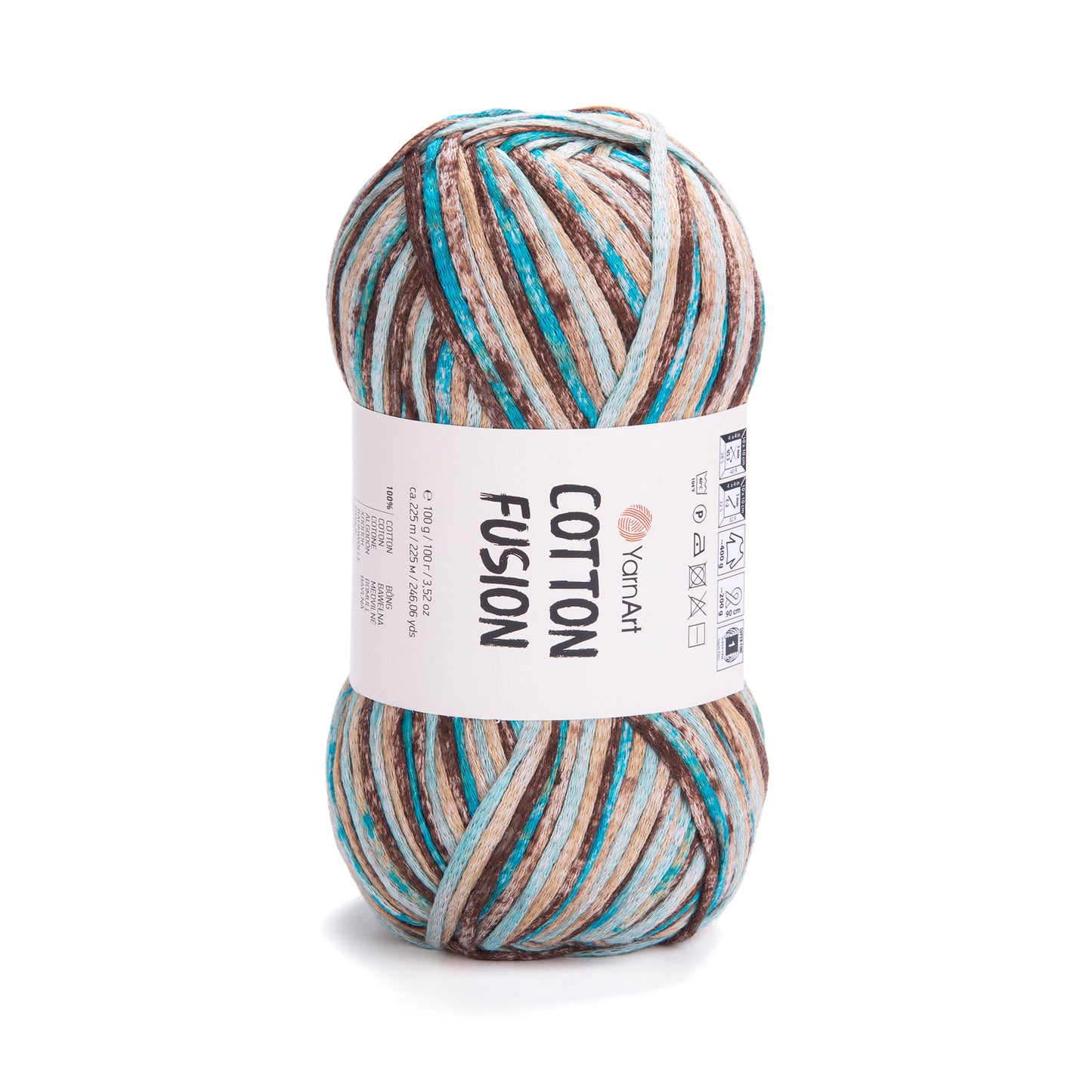 YarnArt Cotton Fusion 5 x 100g - 225m - 100% Cotton Knitting Crochet Yarn