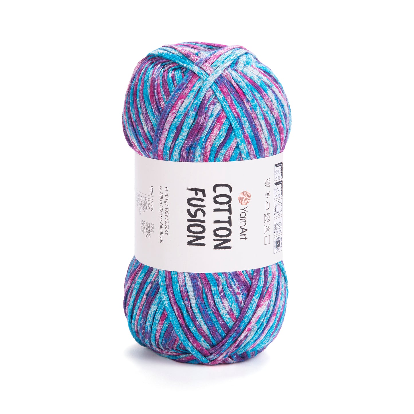 YarnArt Cotton Fusion 5 x 100g - 225m - 100% Cotton Knitting Crochet Yarn