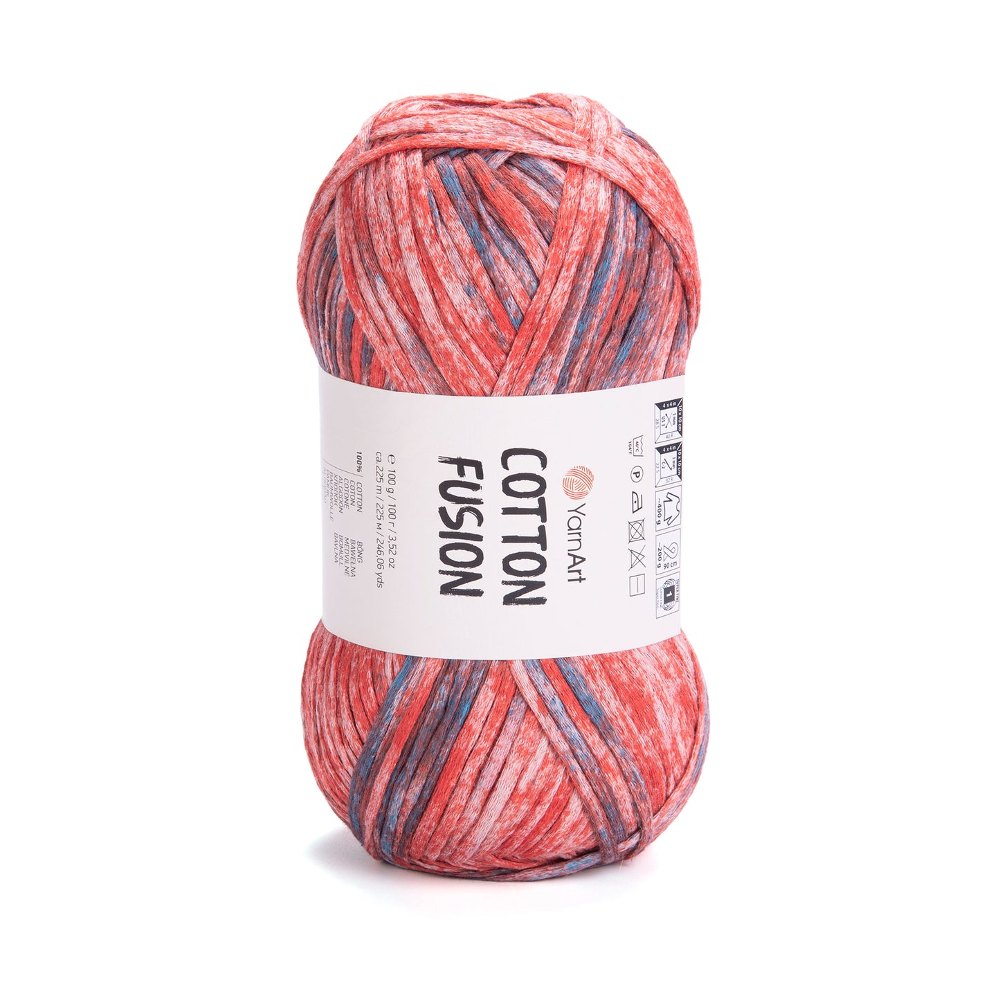 YarnArt Cotton Fusion 5 x 100g - 225m - 100% Cotton Knitting Crochet Yarn