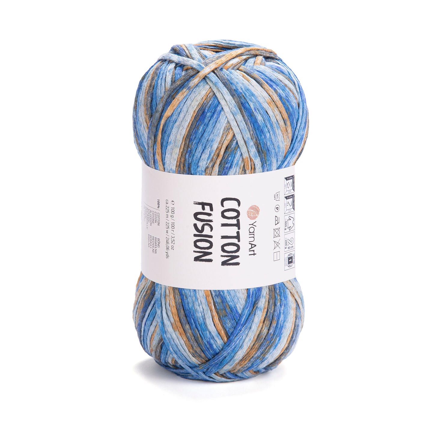 YarnArt Cotton Fusion 5 x 100g - 225m - 100% Cotton Knitting Crochet Yarn