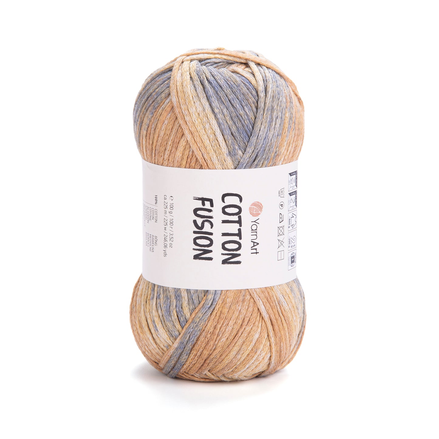 YarnArt Cotton Fusion 5 x 100g - 225m - 100% Cotton Knitting Crochet Yarn
