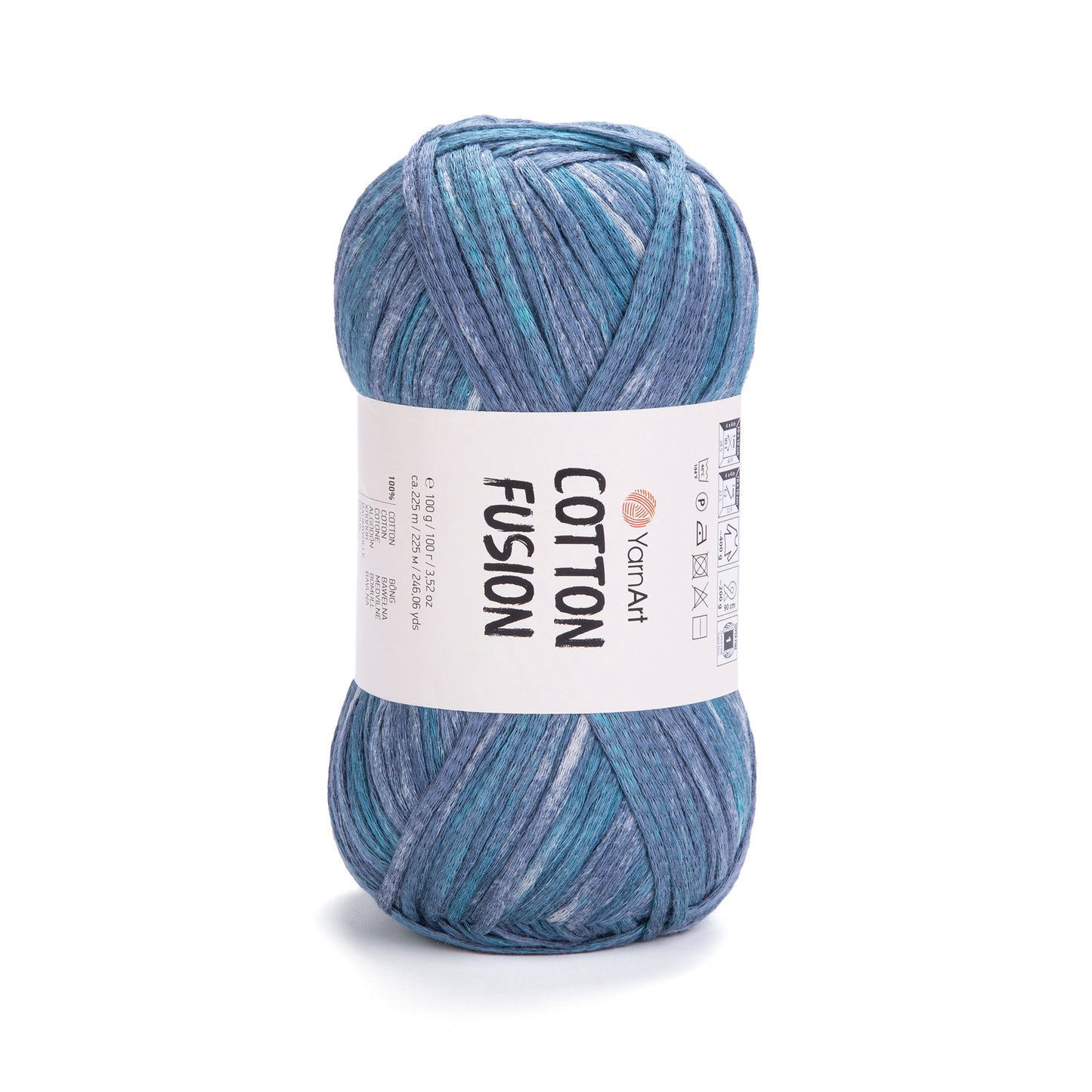 YarnArt Cotton Fusion 5 x 100g - 225m - 100% Cotton Knitting Crochet Yarn