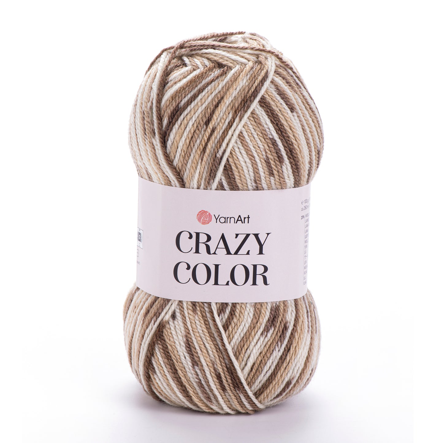 YarnArt Crazy Color DK 5 x 100g - 260m - 25% Wool - 75% Acrylic Knitting Crochet Yarn