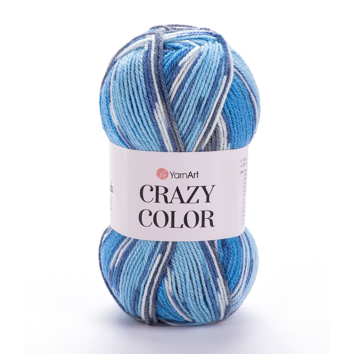 YarnArt Crazy Color DK 5 x 100g - 260m - 25% Wool - 75% Acrylic Knitting Crochet Yarn