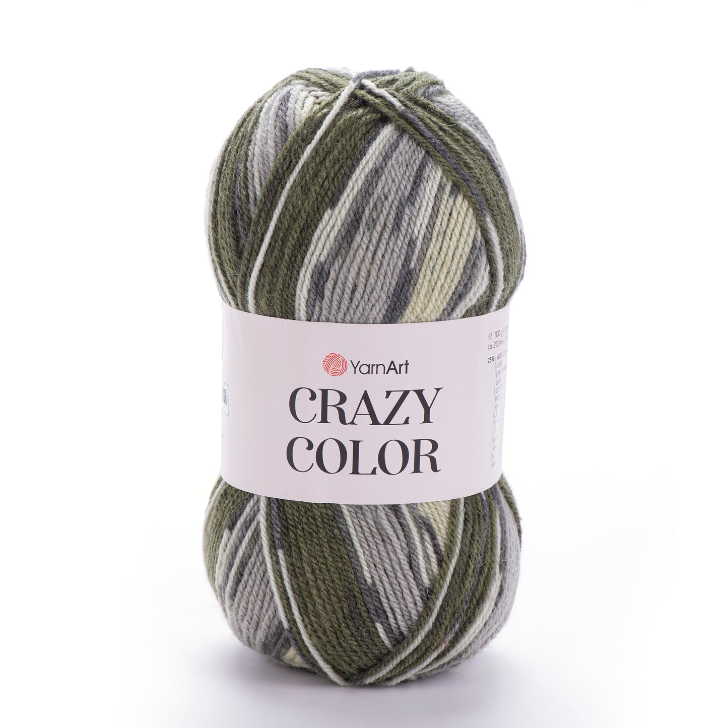 YarnArt Crazy Color DK 5 x 100g - 260m - 25% Wool - 75% Acrylic Knitting Crochet Yarn