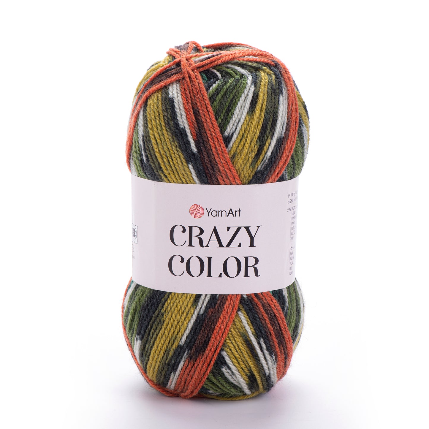 YarnArt Crazy Color DK 5 x 100g - 260m - 25% Wool - 75% Acrylic Knitting Crochet Yarn