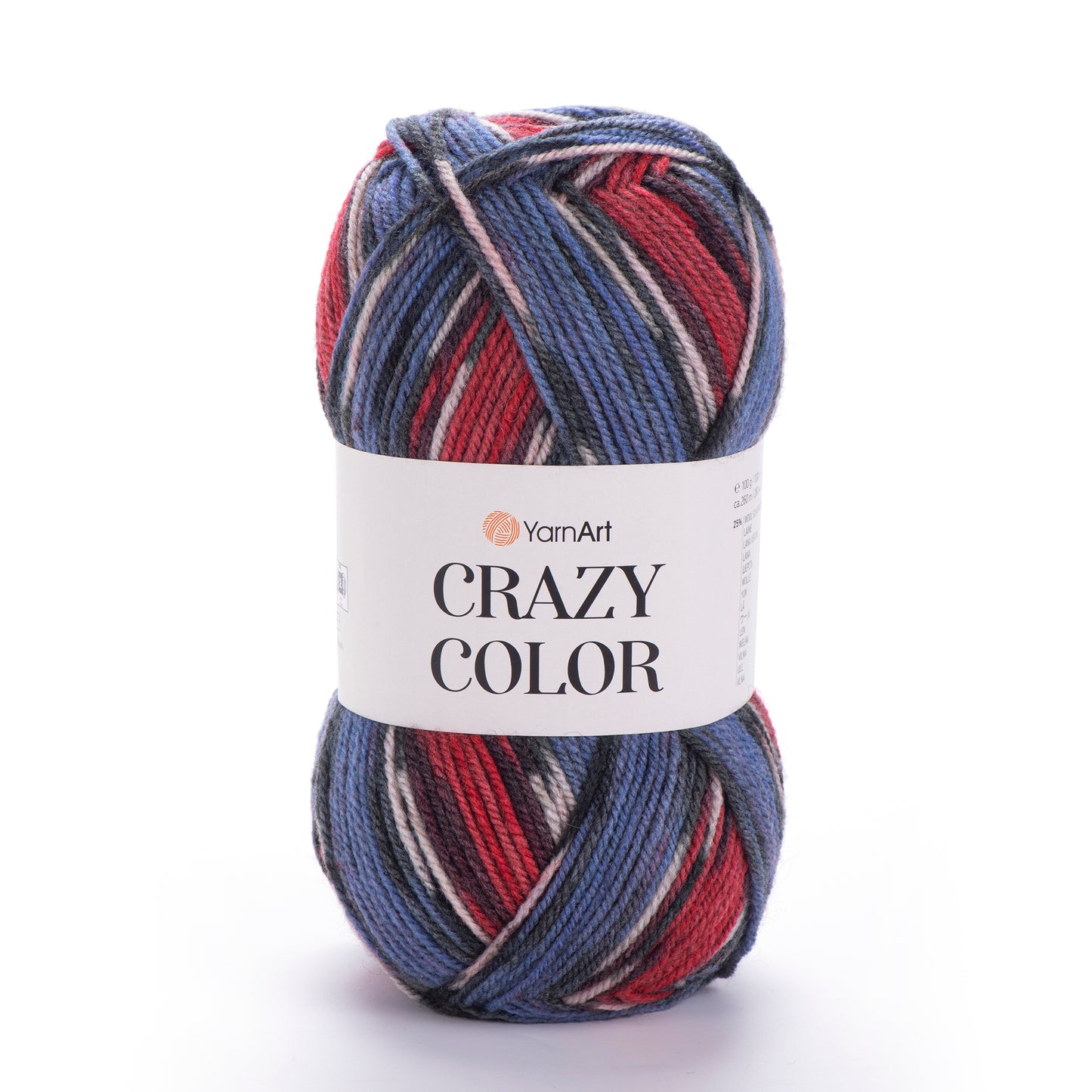 YarnArt Crazy Color DK 5 x 100g - 260m - 25% Wool - 75% Acrylic Knitting Crochet Yarn