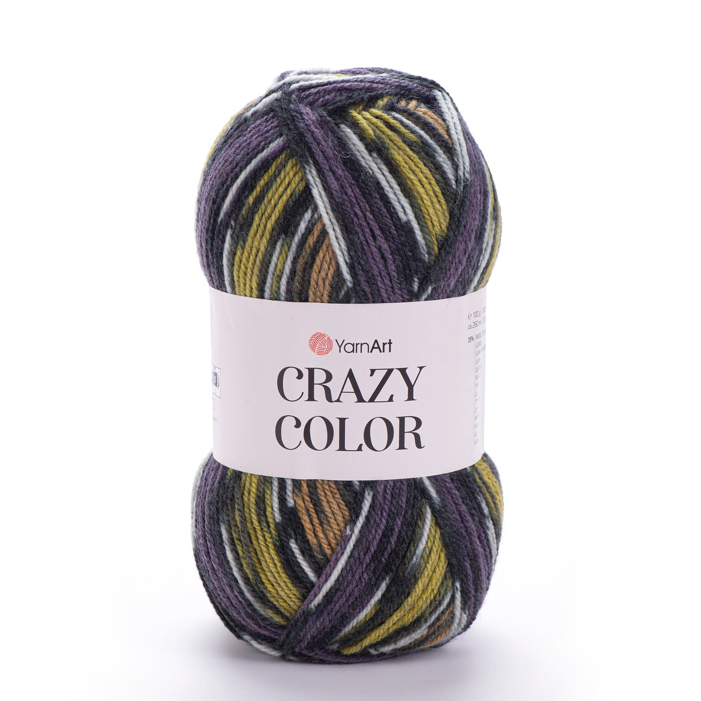 YarnArt Crazy Color DK 5 x 100g - 260m - 25% Wool - 75% Acrylic Knitting Crochet Yarn