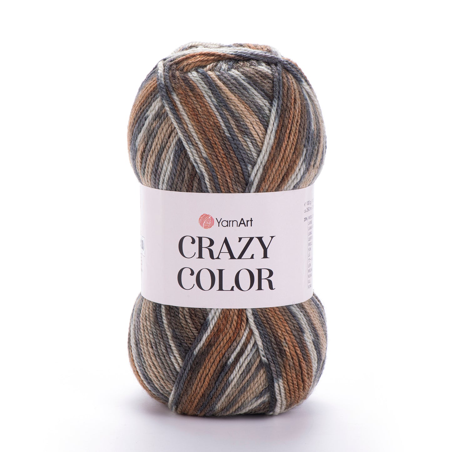 YarnArt Crazy Color DK 5 x 100g - 260m - 25% Wool - 75% Acrylic Knitting Crochet Yarn