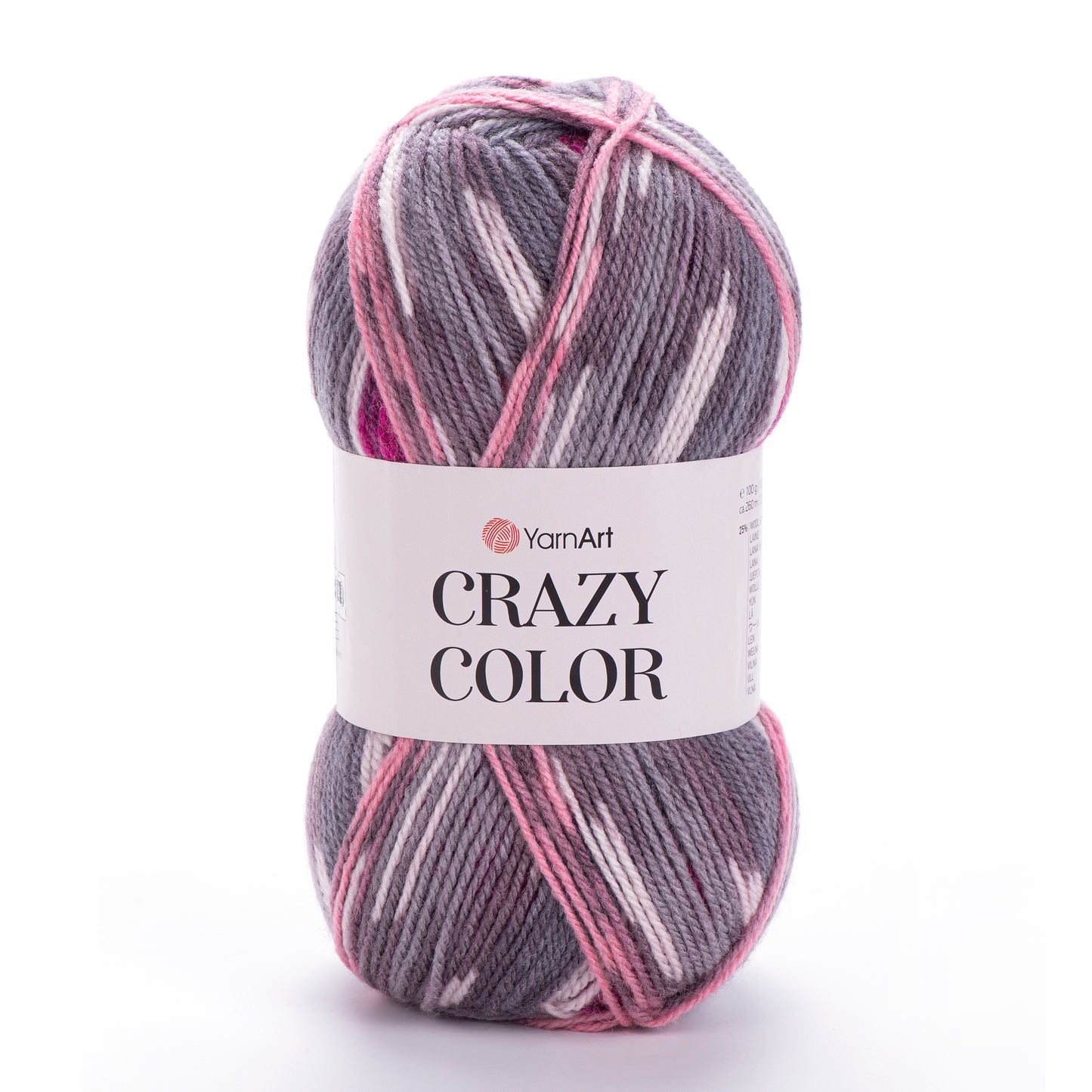 YarnArt Crazy Color DK 5 x 100g - 260m - 25% Wool - 75% Acrylic Knitting Crochet Yarn