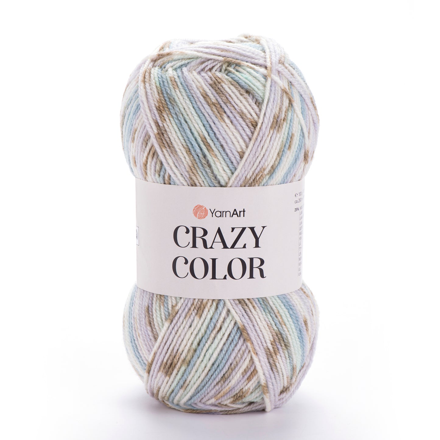 YarnArt Crazy Color DK 5 x 100g - 260m - 25% Wool - 75% Acrylic Knitting Crochet Yarn