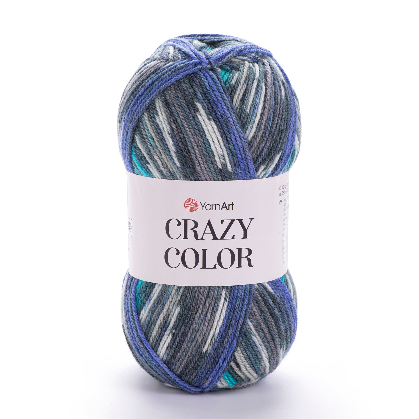 YarnArt Crazy Color DK 5 x 100g - 260m - 25% Wool - 75% Acrylic Knitting Crochet Yarn