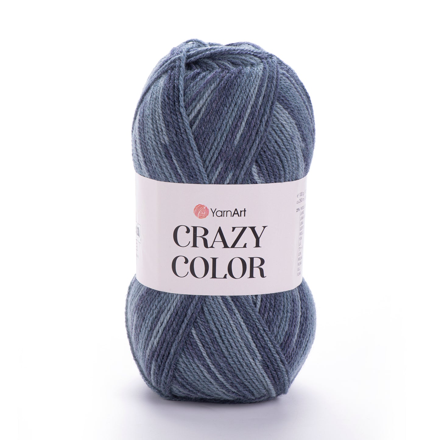 YarnArt Crazy Color DK 5 x 100g - 260m - 25% Wool - 75% Acrylic Knitting Crochet Yarn
