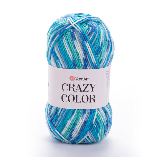 YarnArt Crazy Color DK 5 x 100g - 260m - 25% Wool - 75% Acrylic Knitting Crochet Yarn