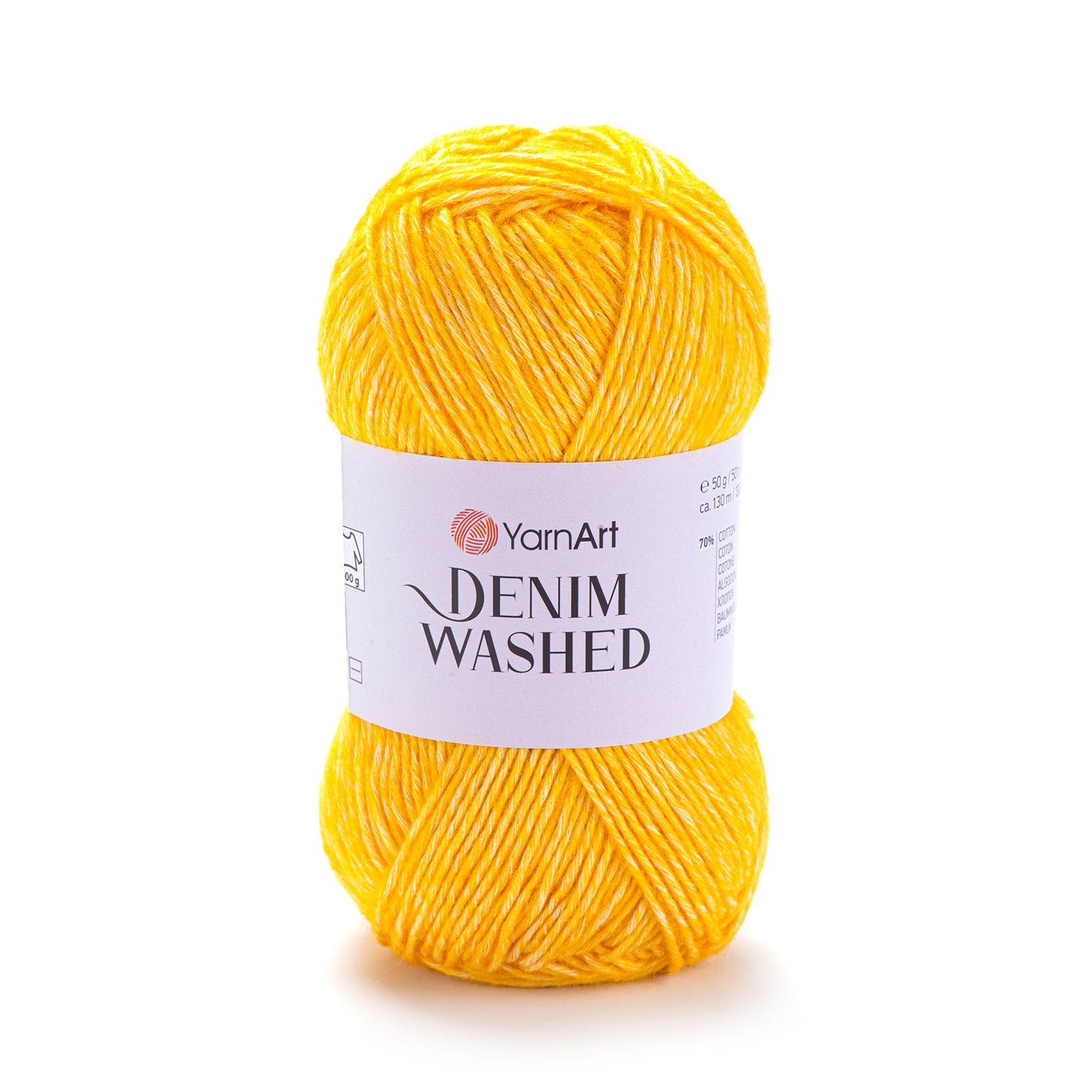 YarnArt Denim Washed DK 5 x 50g - 130m - 70% Cotton 30% Acrylic Knitting Crochet Yarn