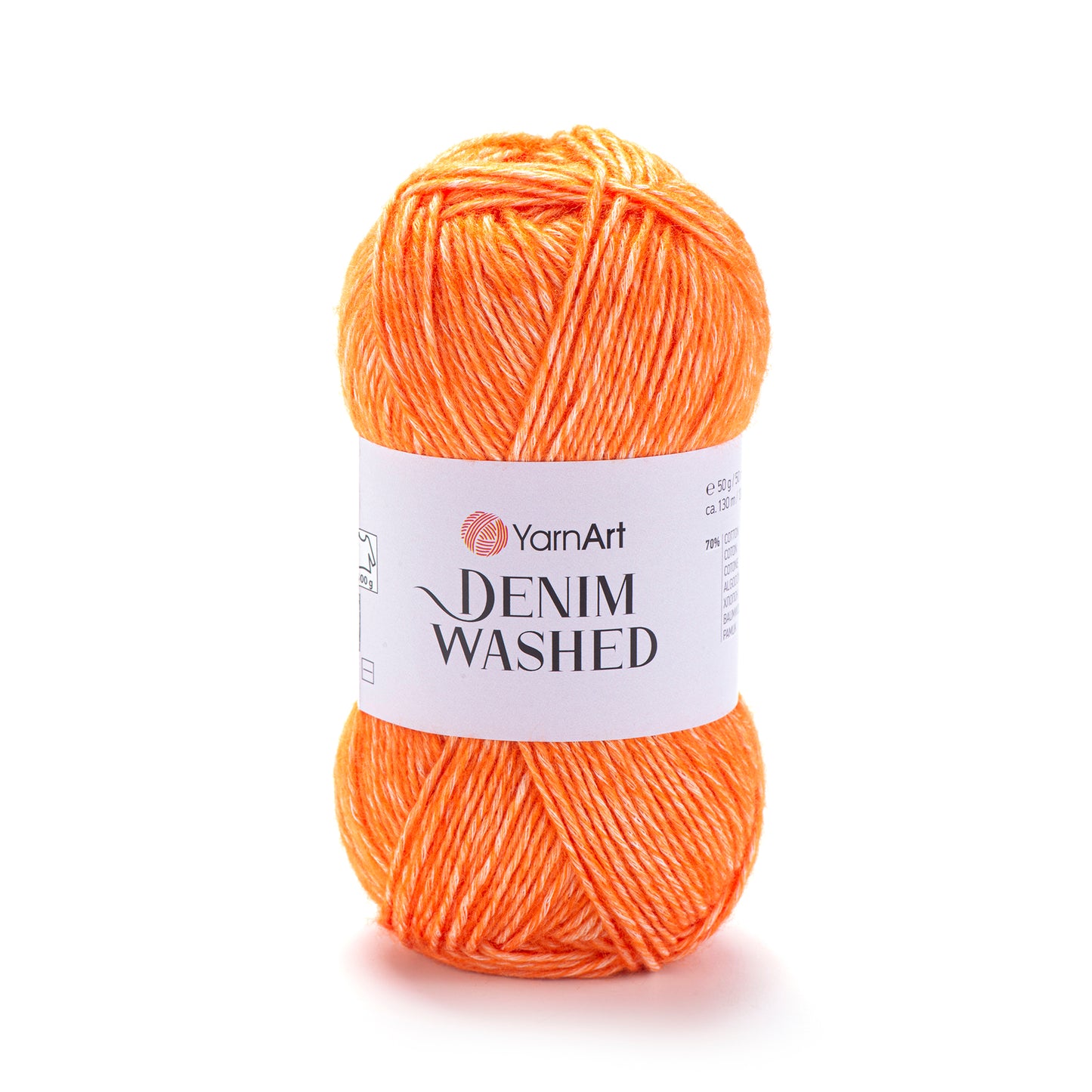 YarnArt Denim Washed DK 5 x 50g - 130m - 70% Cotton 30% Acrylic Knitting Crochet Yarn