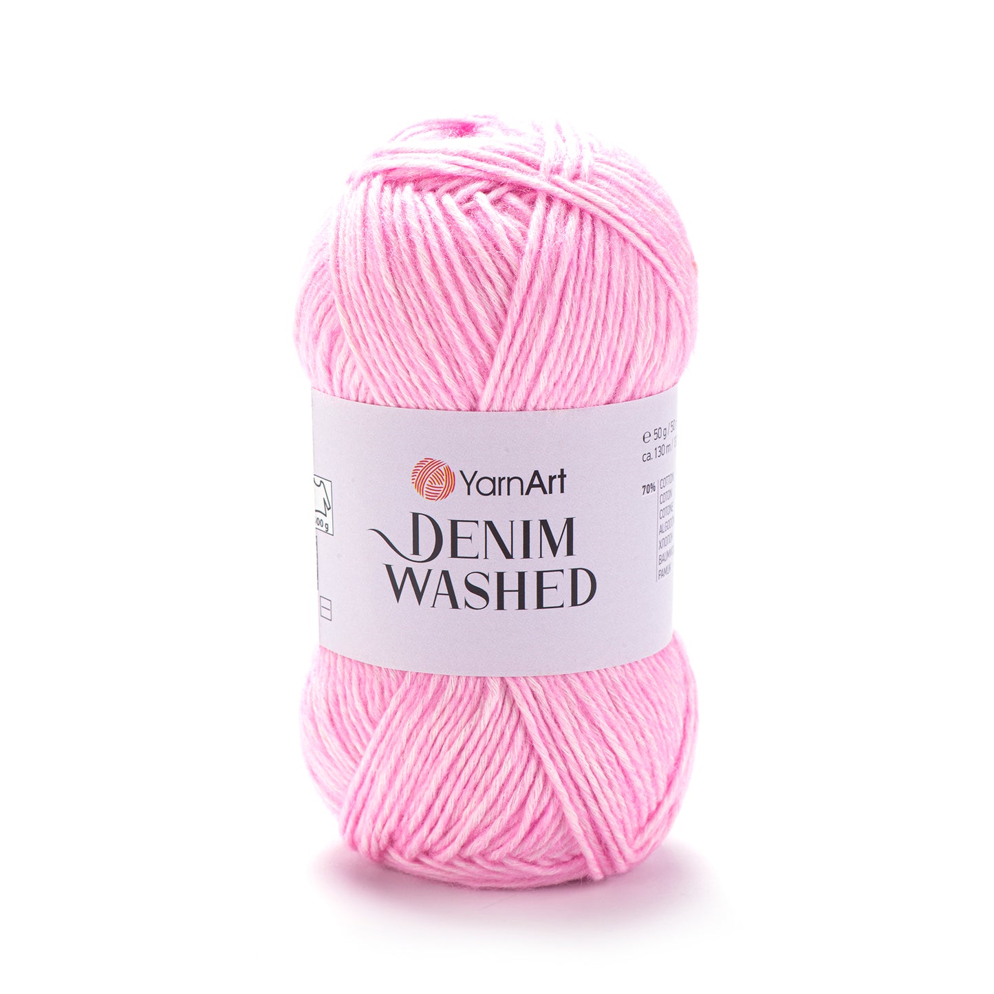YarnArt Denim Washed DK 5 x 50g - 130m - 70% Cotton 30% Acrylic Knitting Crochet Yarn