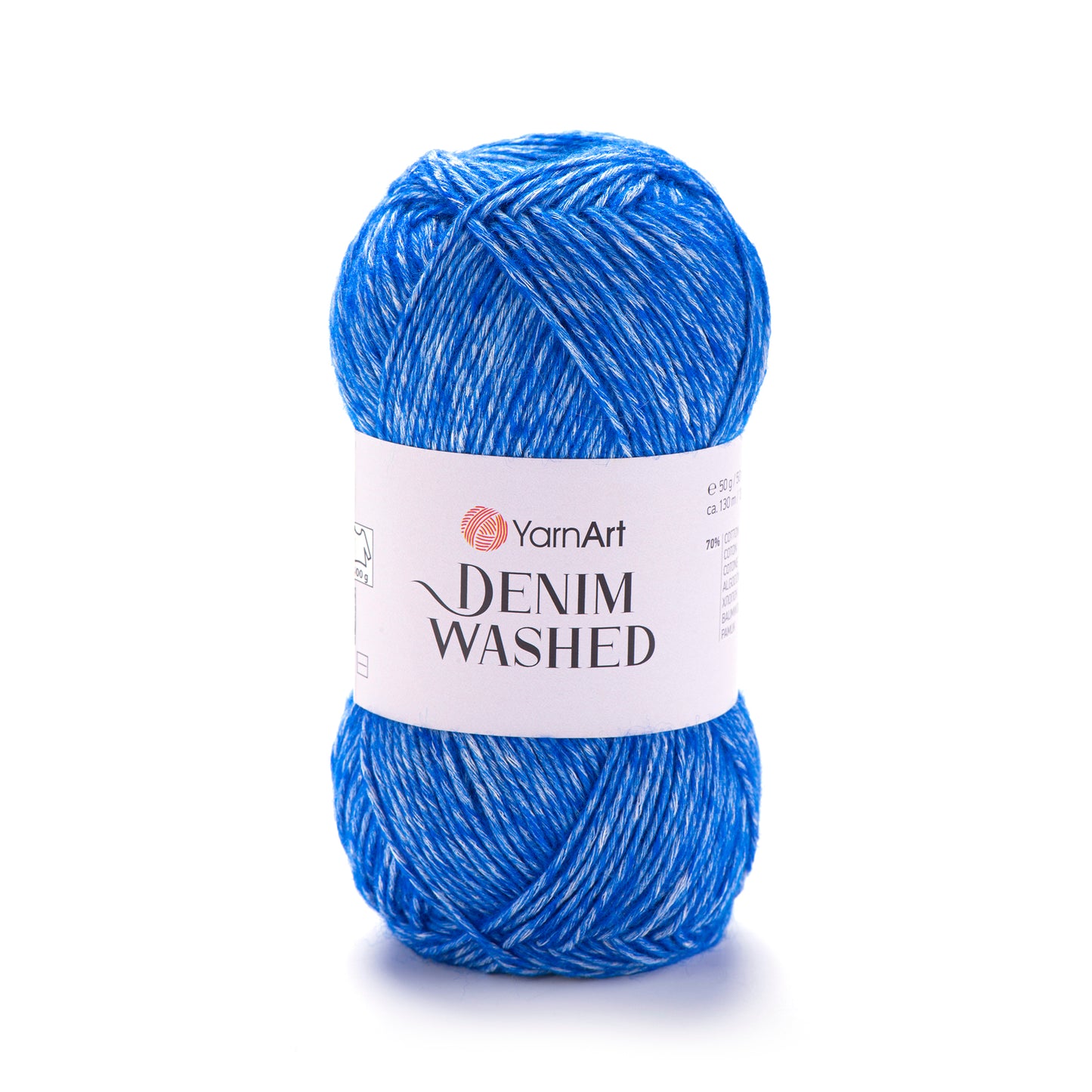 YarnArt Denim Washed DK 5 x 50g - 130m - 70% Cotton 30% Acrylic Knitting Crochet Yarn