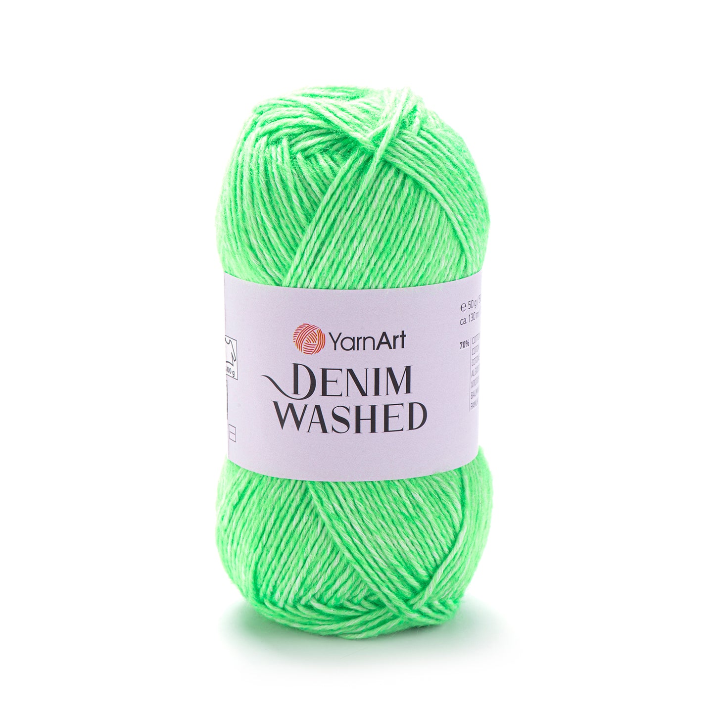 YarnArt Denim Washed DK 5 x 50g - 130m - 70% Cotton 30% Acrylic Knitting Crochet Yarn