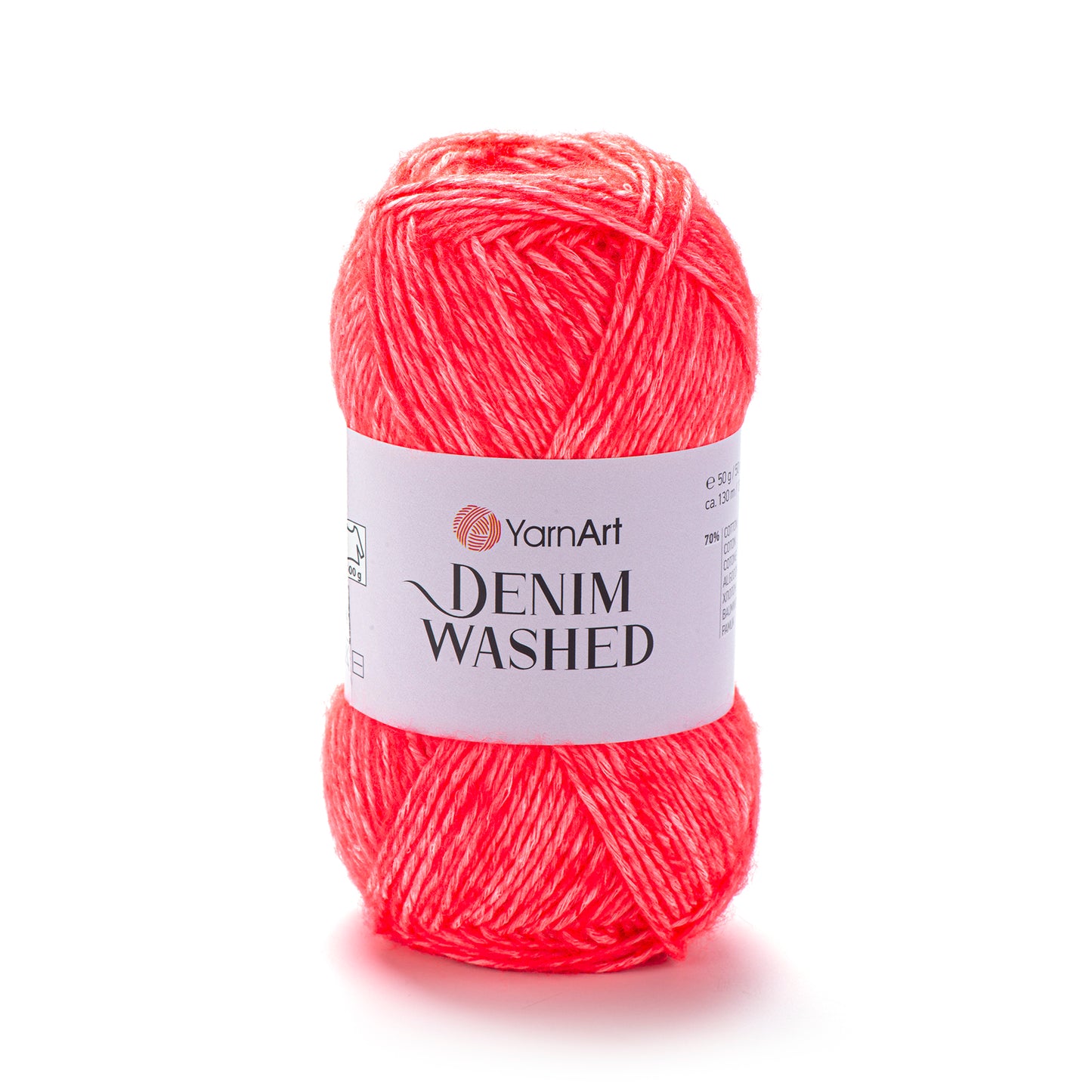 YarnArt Denim Washed DK 5 x 50g - 130m - 70% Cotton 30% Acrylic Knitting Crochet Yarn