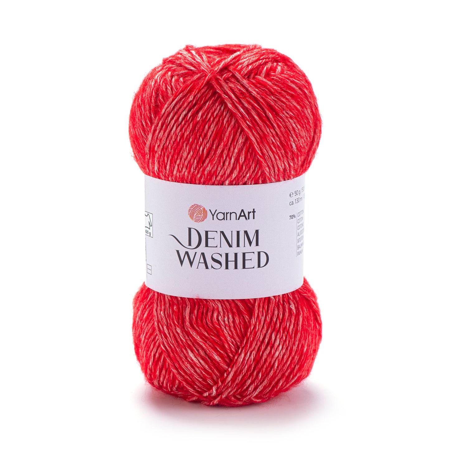 YarnArt Denim Washed DK 5 x 50g - 130m - 70% Cotton 30% Acrylic Knitting Crochet Yarn