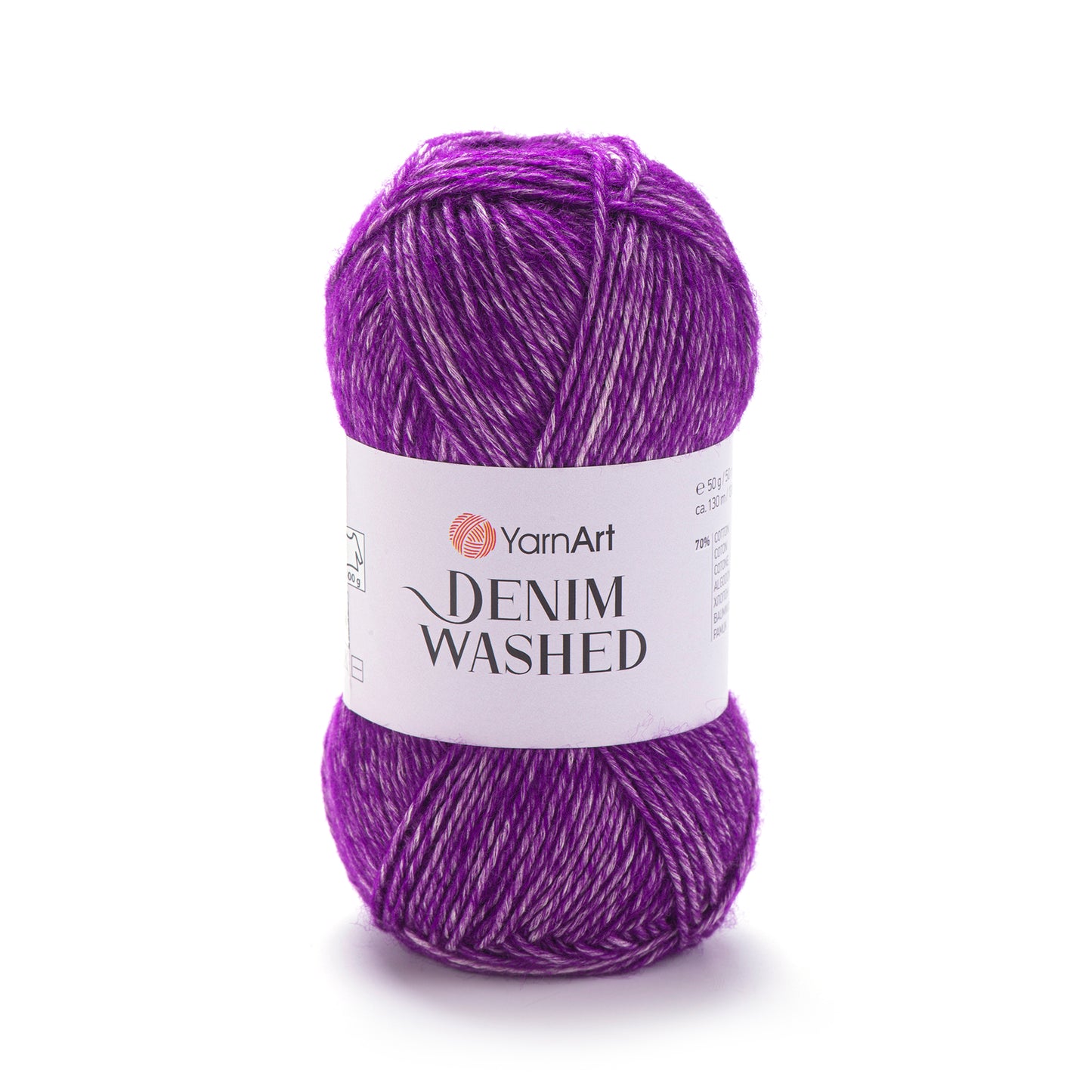 YarnArt Denim Washed DK 5 x 50g - 130m - 70% Cotton 30% Acrylic Knitting Crochet Yarn