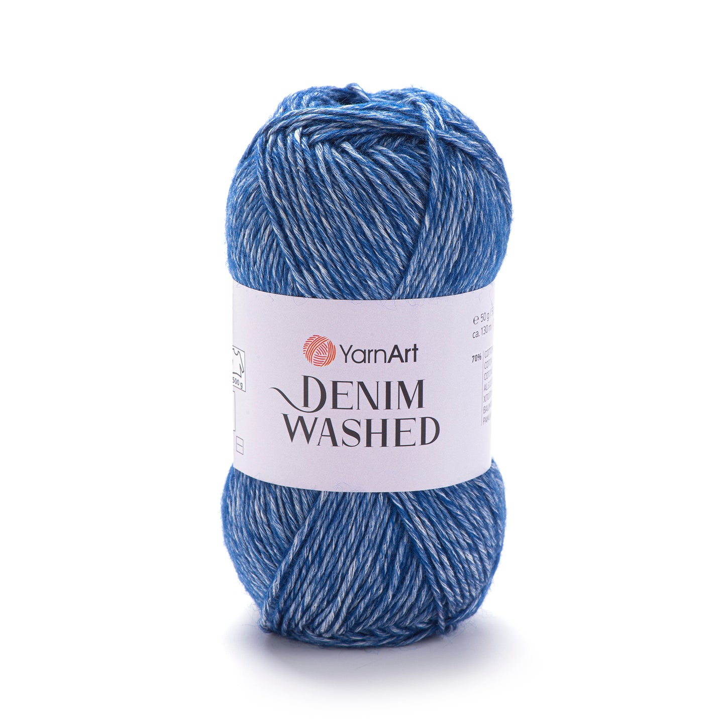 YarnArt Denim Washed DK 5 x 50g - 130m - 70% Cotton 30% Acrylic Knitting Crochet Yarn