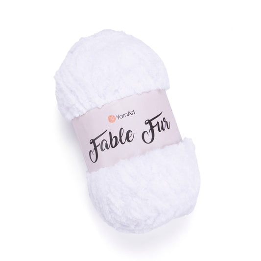 YarnArt Fable Fur 5 x 100g - 100m - 100% Micro Polyester Bulky Knitting Crochet Yarn