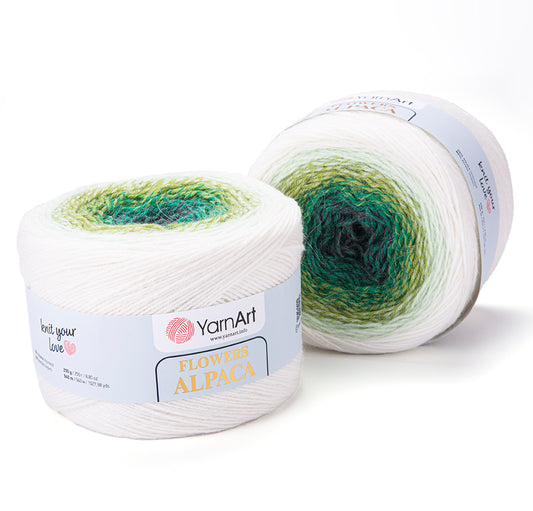 YarnArt Flowers Alpaca 2 x 250g - 940m - 20% Alpaca - 80% Acrylic Knitting Crochet Yarn