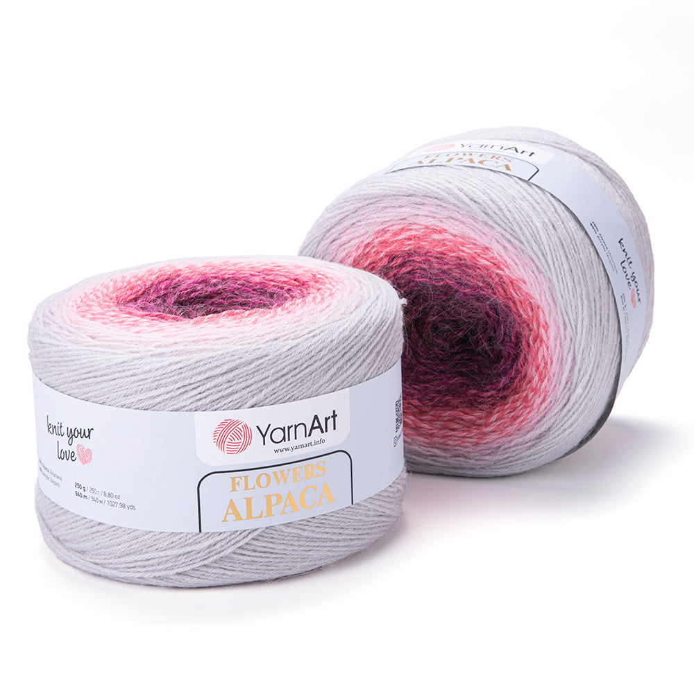 YarnArt Flowers Alpaca 2 x 250g - 940m - 20% Alpaca - 80% Acrylic Knitting Crochet Yarn