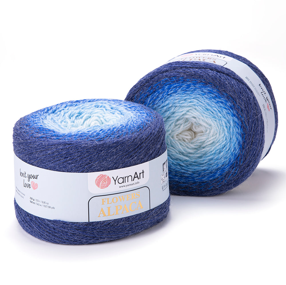 YarnArt Flowers Alpaca 2 x 250g - 940m - 20% Alpaca - 80% Acrylic Knitting Crochet Yarn