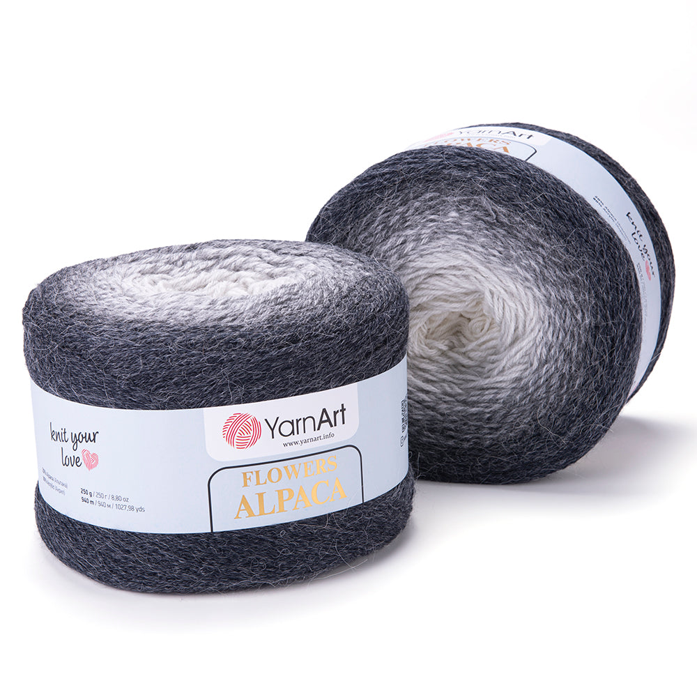 YarnArt Flowers Alpaca 2 x 250g - 940m - 20% Alpaca - 80% Acrylic Knitting Crochet Yarn