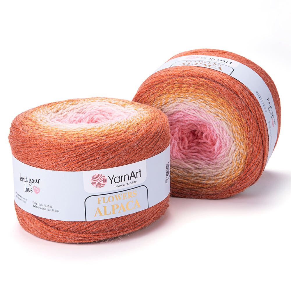 YarnArt Flowers Alpaca 2 x 250g - 940m - 20% Alpaca - 80% Acrylic Knitting Crochet Yarn