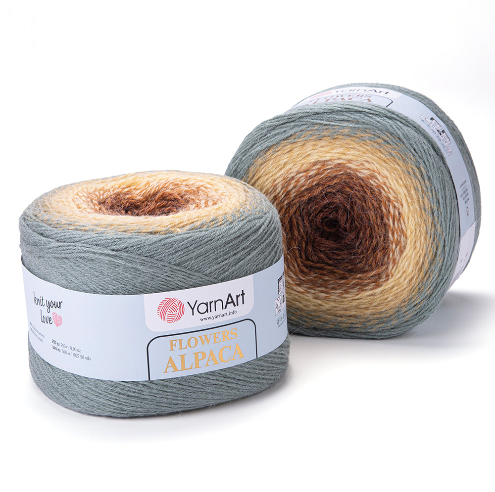 YarnArt Flowers Alpaca 2 x 250g - 940m - 20% Alpaca - 80% Acrylic Knitting Crochet Yarn