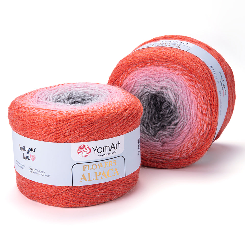 YarnArt Flowers Alpaca 2 x 250g - 940m - 20% Alpaca - 80% Acrylic Knitting Crochet Yarn