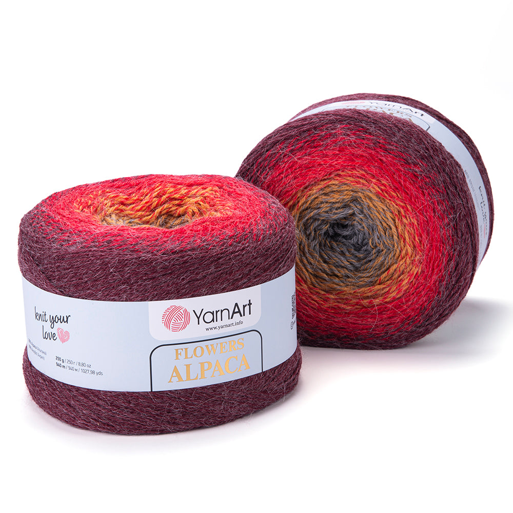 YarnArt Flowers Alpaca 2 x 250g - 940m - 20% Alpaca - 80% Acrylic Knitting Crochet Yarn