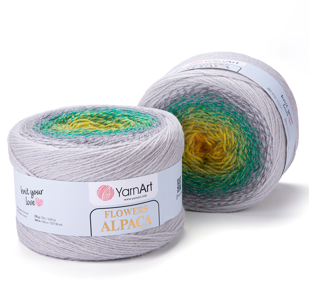 YarnArt Flowers Alpaca 2 x 250g - 940m - 20% Alpaca - 80% Acrylic Knitting Crochet Yarn