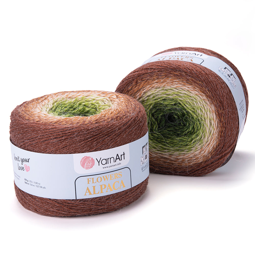 YarnArt Flowers Alpaca 2 x 250g - 940m - 20% Alpaca - 80% Acrylic Knitting Crochet Yarn