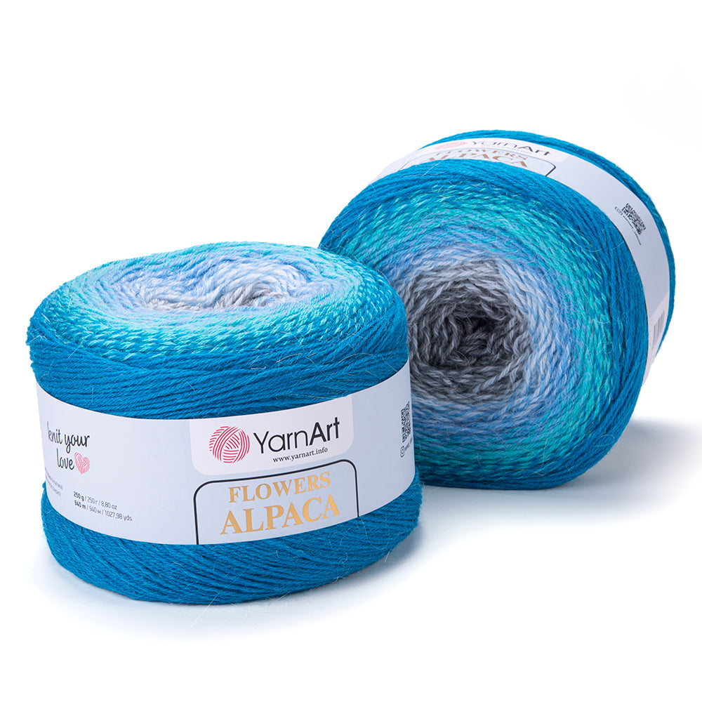 YarnArt Flowers Alpaca 2 x 250g - 940m - 20% Alpaca - 80% Acrylic Knitting Crochet Yarn