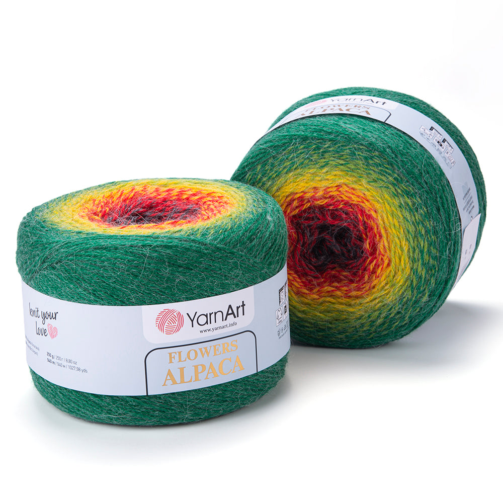 YarnArt Flowers Alpaca 2 x 250g - 940m - 20% Alpaca - 80% Acrylic Knitting Crochet Yarn