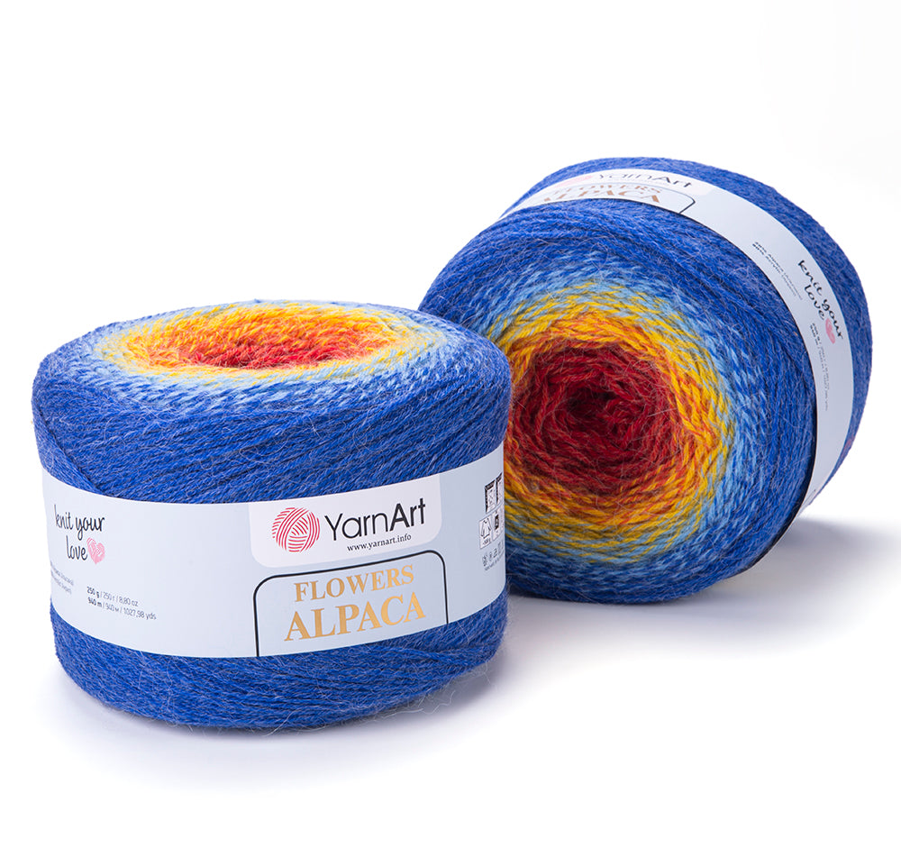 YarnArt Flowers Alpaca 2 x 250g - 940m - 20% Alpaca - 80% Acrylic Knitting Crochet Yarn