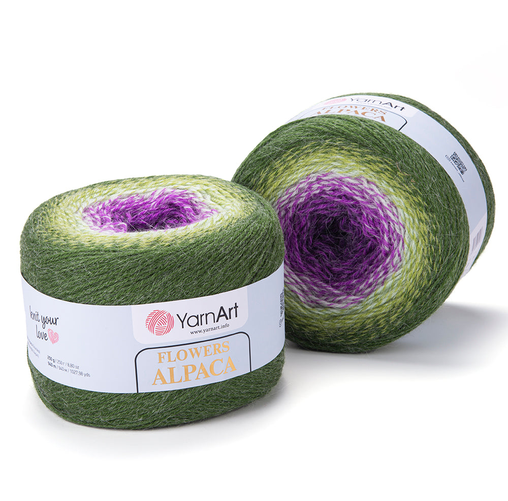 YarnArt Flowers Alpaca 2 x 250g - 940m - 20% Alpaca - 80% Acrylic Knitting Crochet Yarn