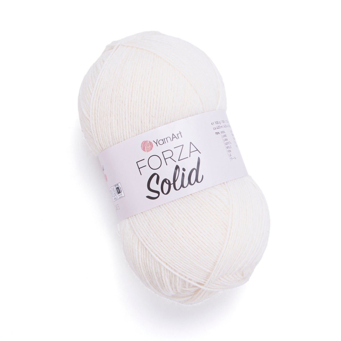 YarnArt Forza Solid 5 x 100g - 420m - 75% Wool - 25% Polyamide Knitting Crochet Sock Yarn
