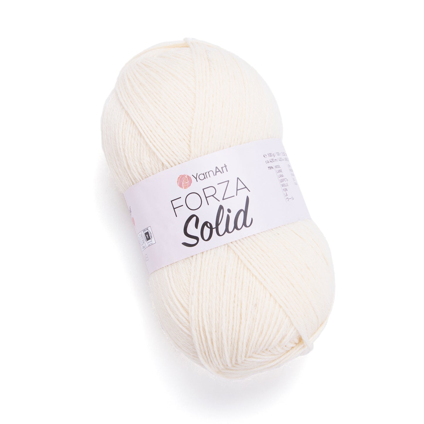YarnArt Forza Solid 5 x 100g - 420m - 75% Wool - 25% Polyamide Knitting Crochet Sock Yarn