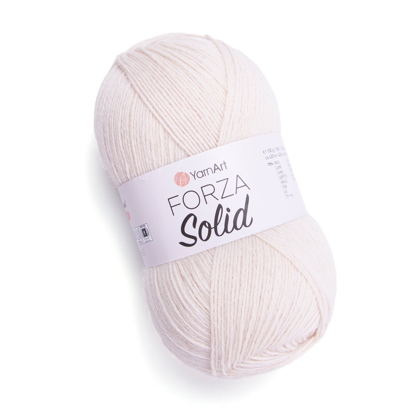 YarnArt Forza Solid 5 x 100g - 420m - 75% Wool - 25% Polyamide Knitting Crochet Sock Yarn